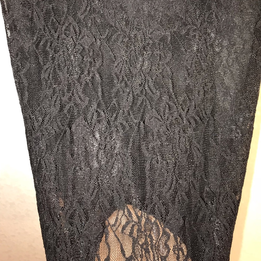 SOLD-Black lace dress - Picture 4 of 7